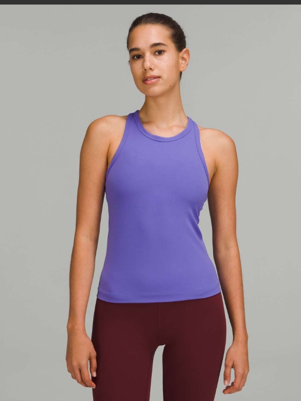Lululemon Align Waist-Length Racerback Tank Top Women's size 12 Charged Indigo
